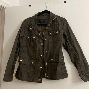 J crew fall jacket. Green size s